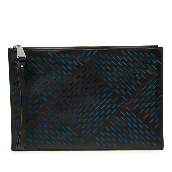 Bottega Veneta Handbags - Pre-Loved Bottega Veneta Perforated Leather Clutch